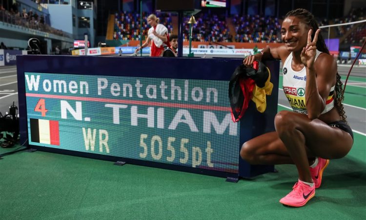 Svetovni rekord Belgijke Nafissatou Thiam v peteroboju
