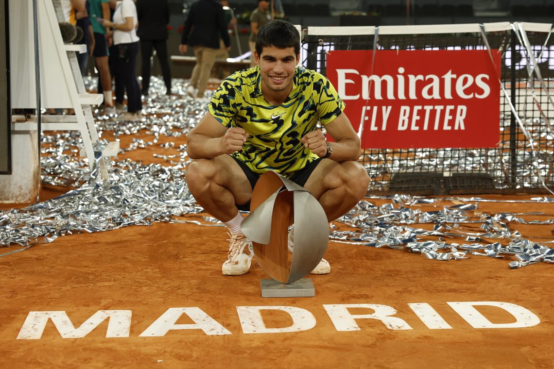 Carlos Alcaraz v Madridu kot Rafael Nadal