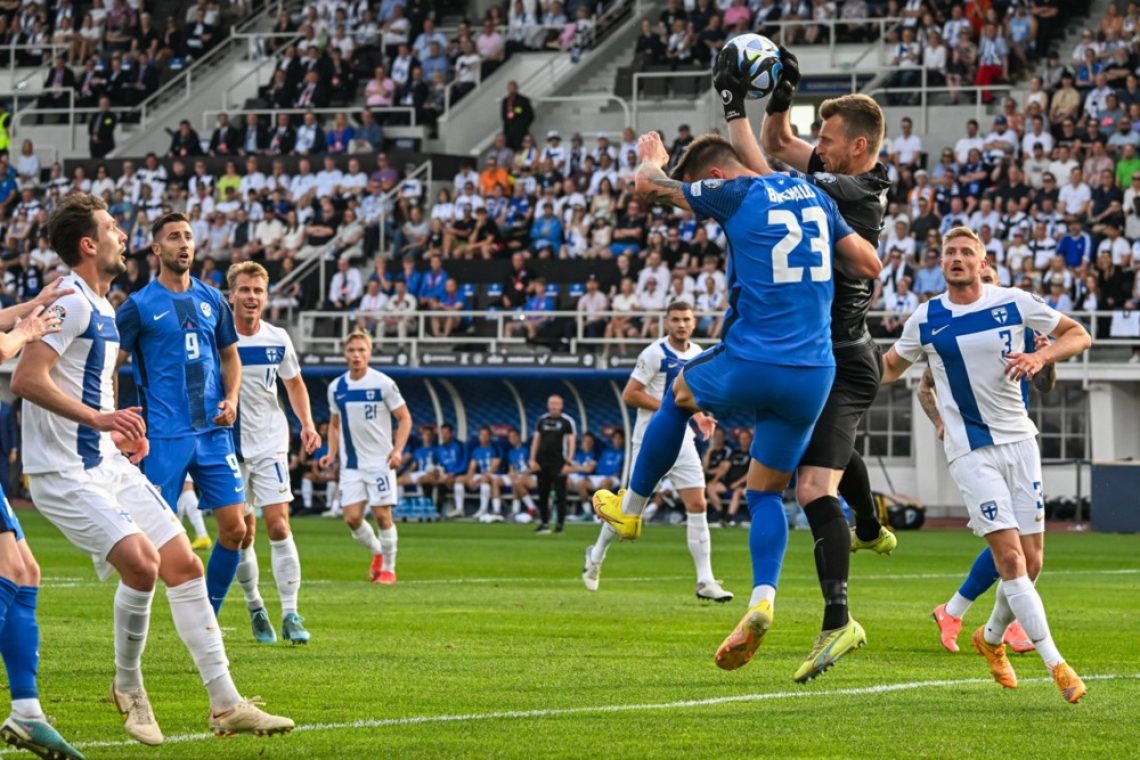 Slovenski nogometaši danes s Finsko