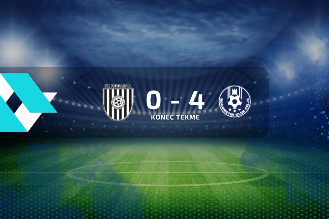 Nogometaši Rogaške so izgubili proti Celju z 0:4