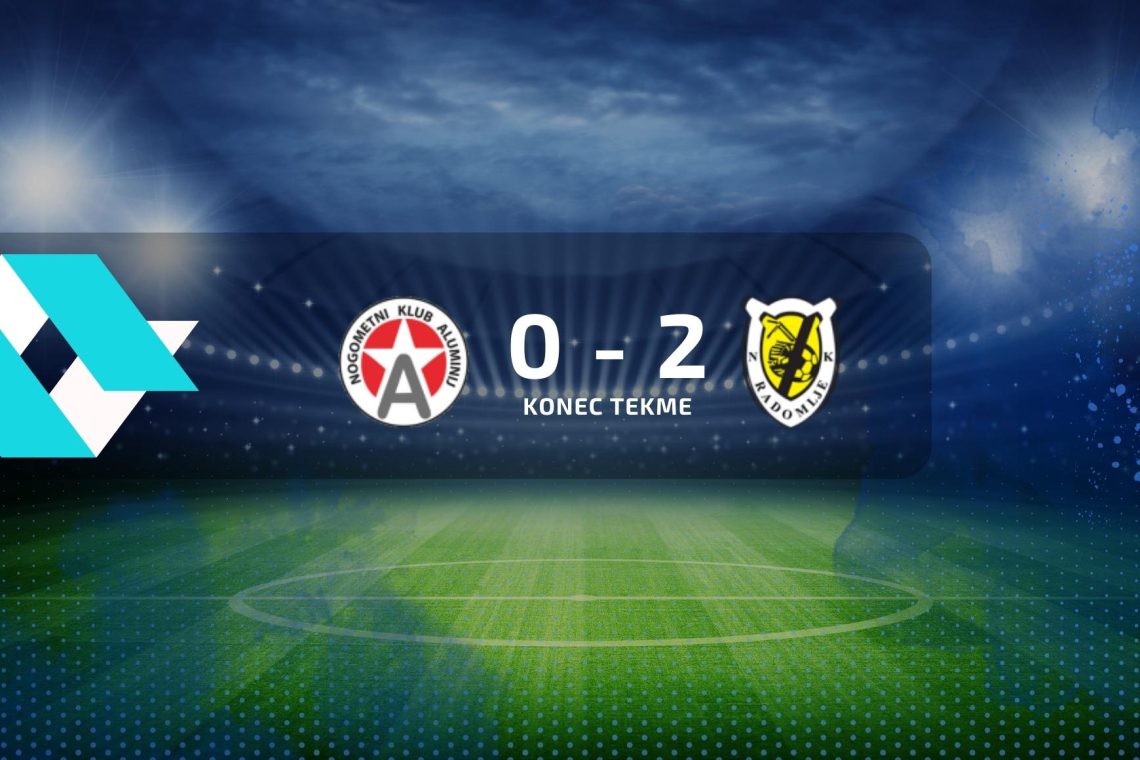 Nogometaši Aluminija so izgubili proti Kalcerju Radomljam z 0:2