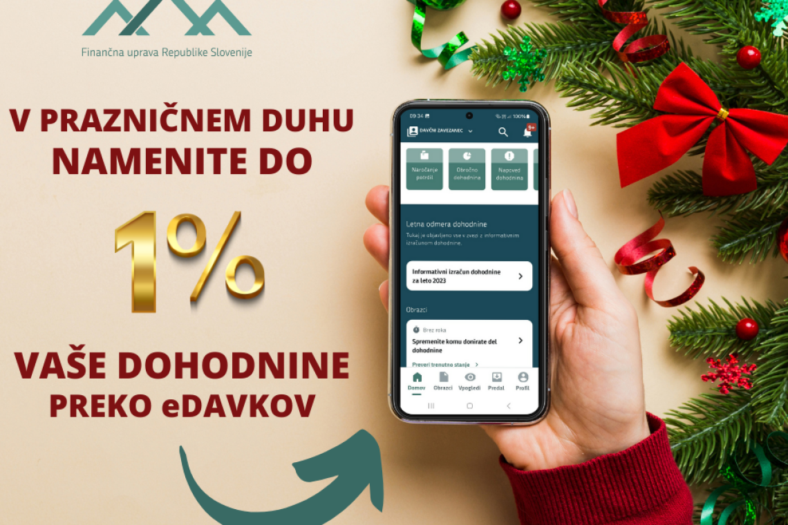 Do konca leta še lahko namenite del dohodnine za donacije