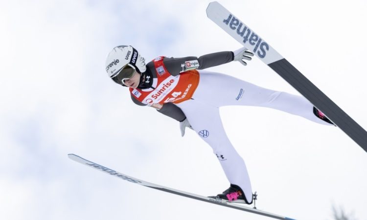 Nika Prevc tretja na svetovnem pokalu v Beljaku