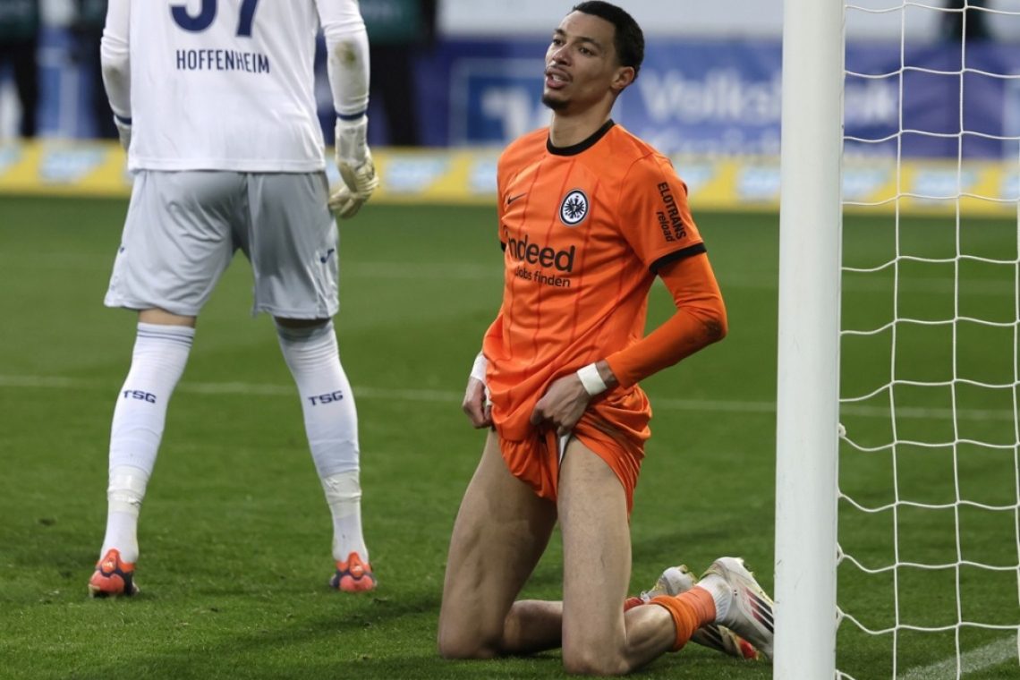 Hoffenheim v sodnikovem dodatku do točke proti Frankfurtu