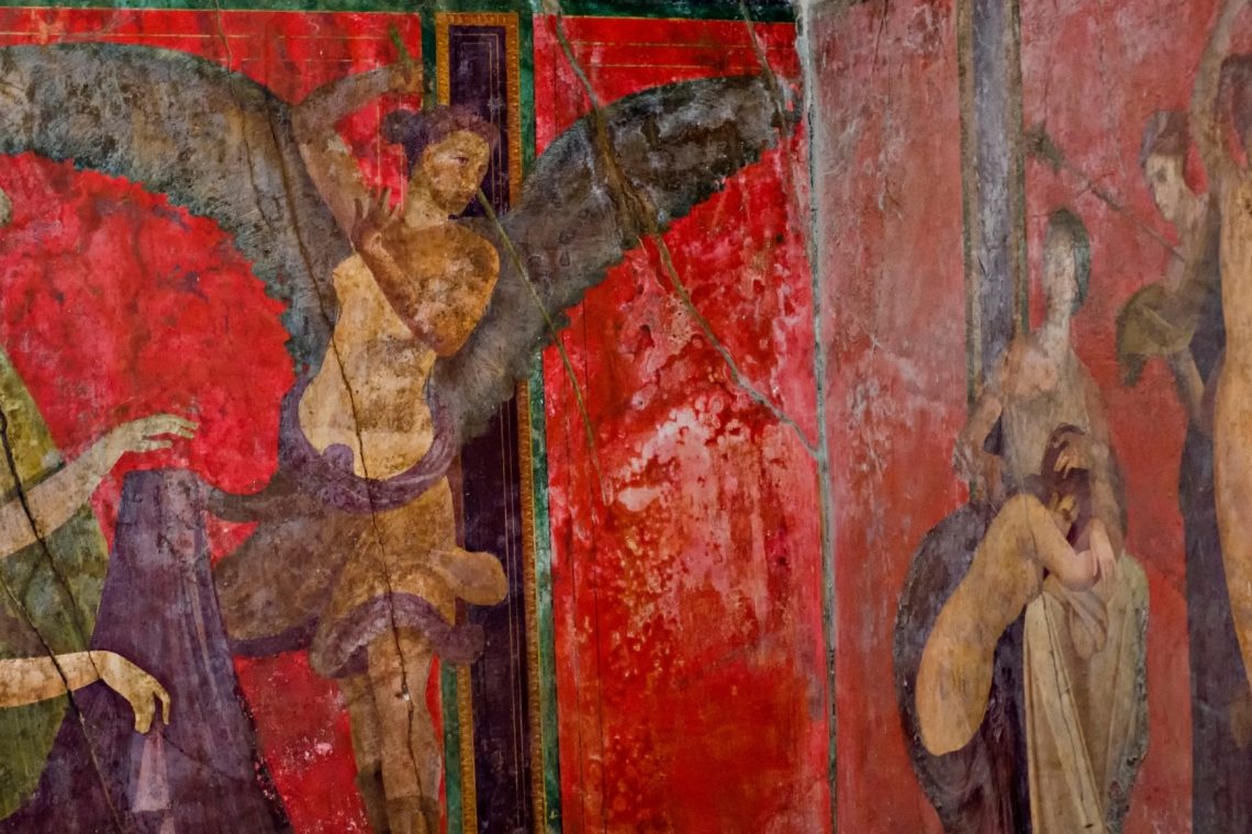 V Pompejih odkrili fresko boga vina Dioniza