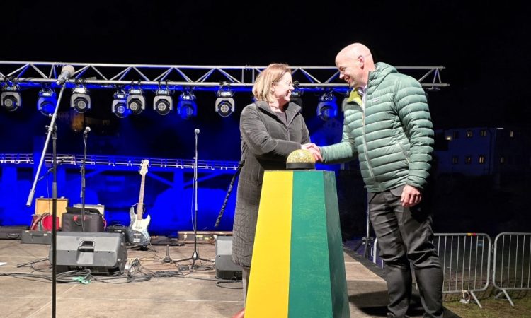 V Škofji Loki odprli Hudičevo brv kot del popoplavne obnove
