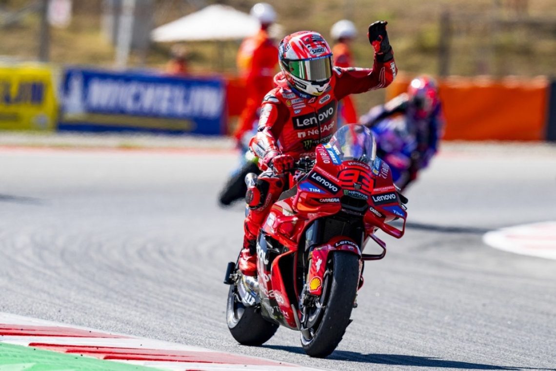 Marcu Marquezu nova zmaga, Alex Marquez v pesku