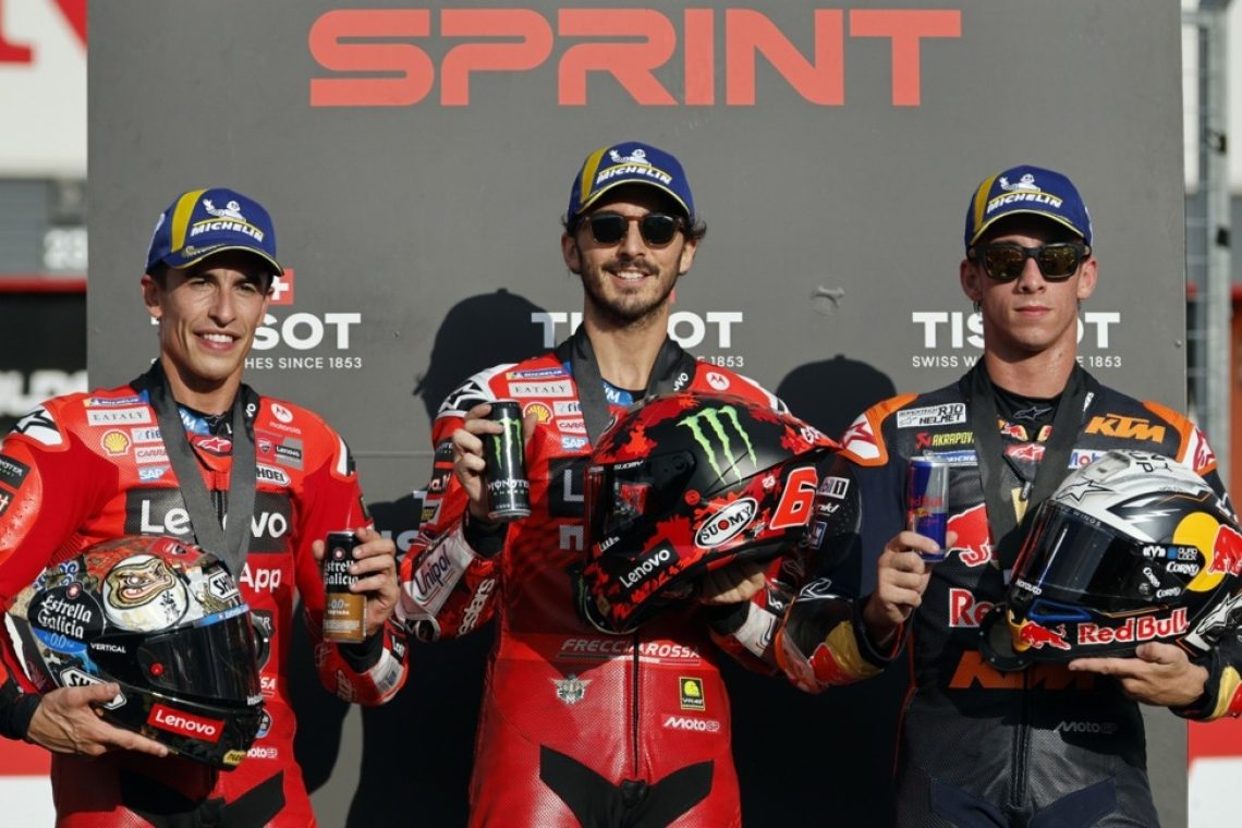 Bagnaia zmagal na sprinterski dirki na Japonskem, Marc Marquez drugi