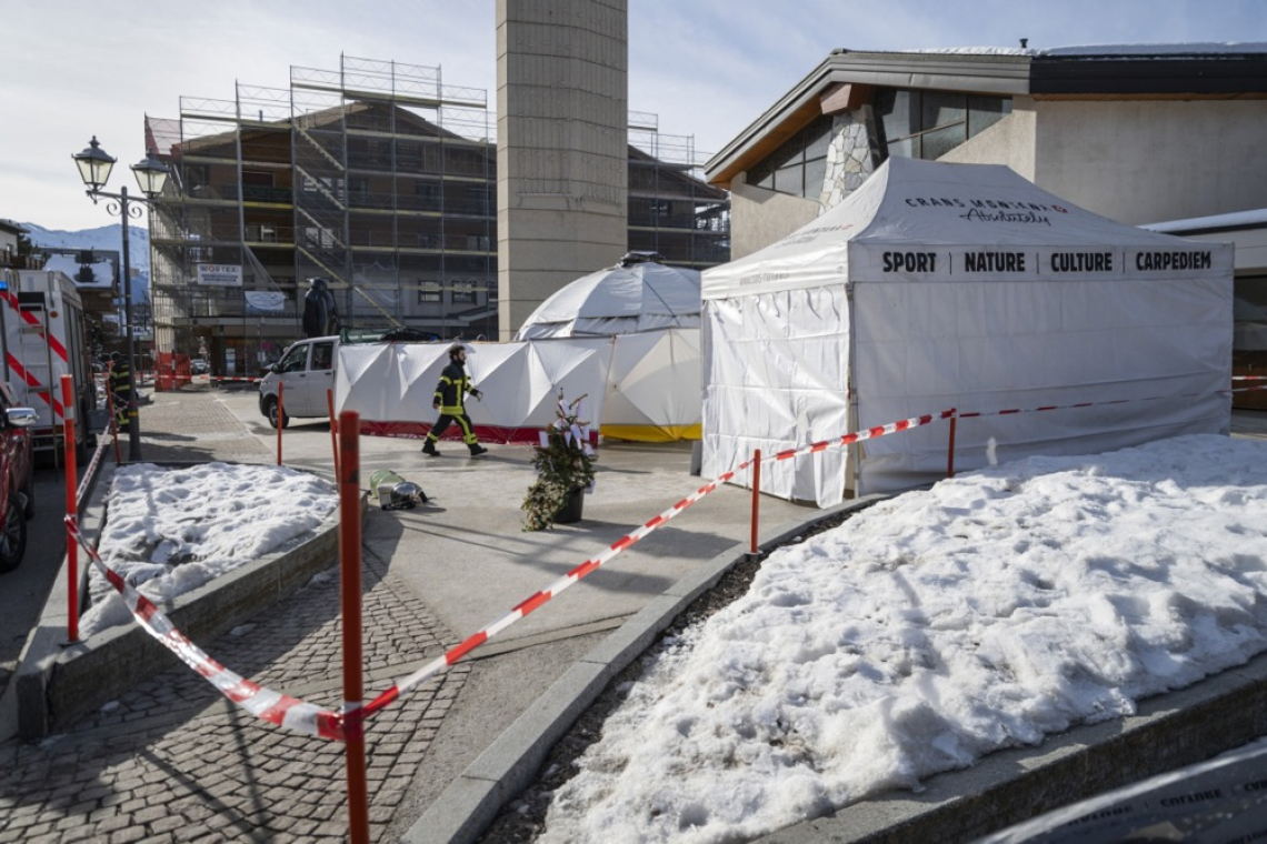 Požar poškodoval spominsko mesto žrtvam v Crans Montani