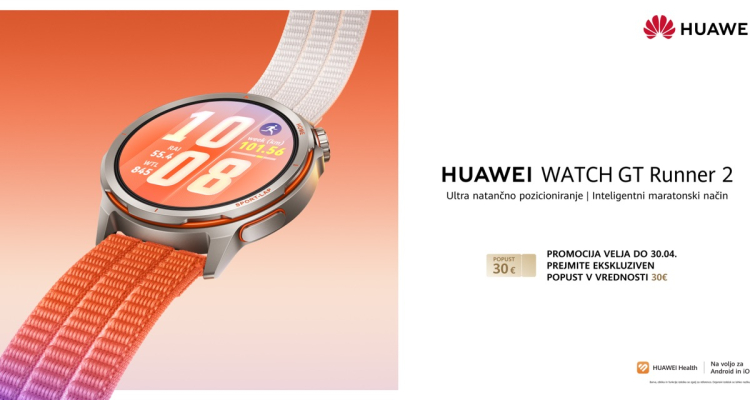 Huawei predstavil novo tekaško uro z naprednimi funkcijami