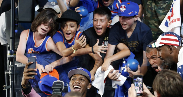 NY Knicks pometli s Philadelphio in napredovali med najboljšo četverico lige NBA